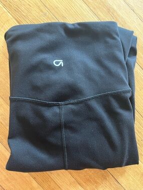 GAP fit Black Athletic Leggings with Reflective Logo